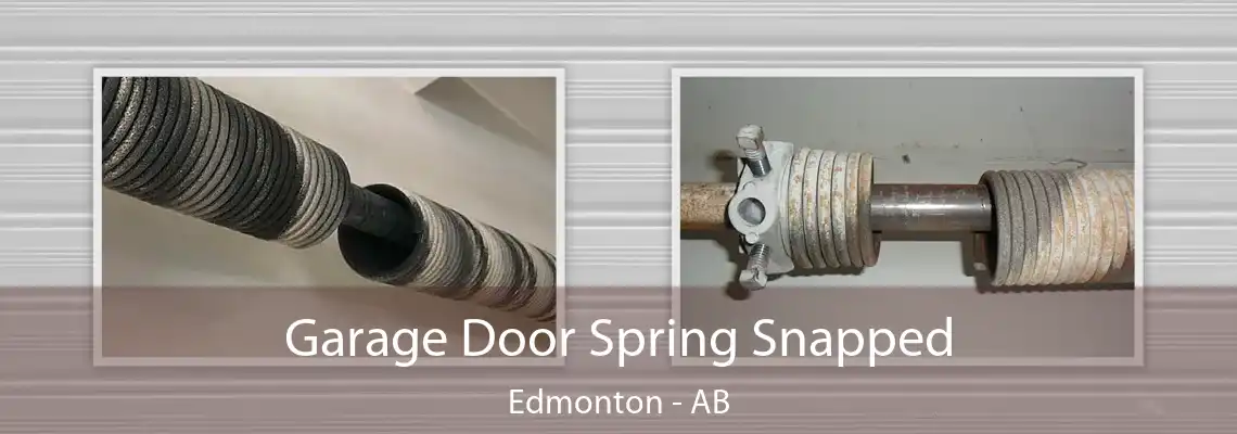 Garage Door Spring Snapped Edmonton - AB
