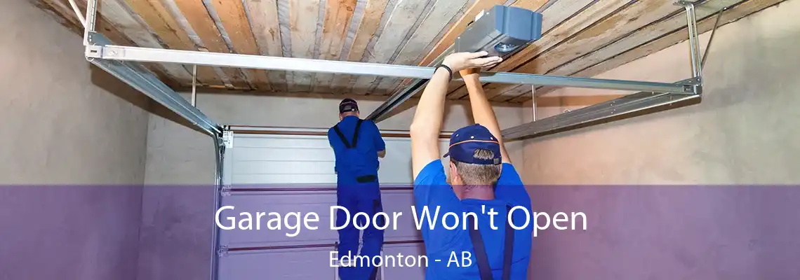 Garage Door Won't Open Edmonton - AB