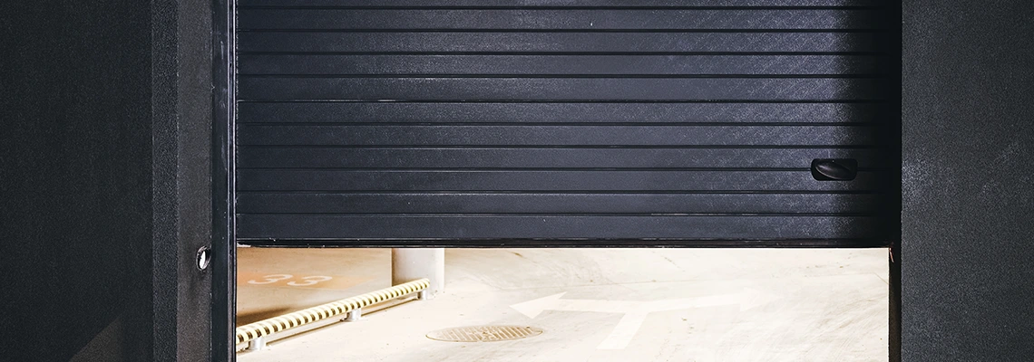 Residential Black Garage Door Installation in Edmonton, AB